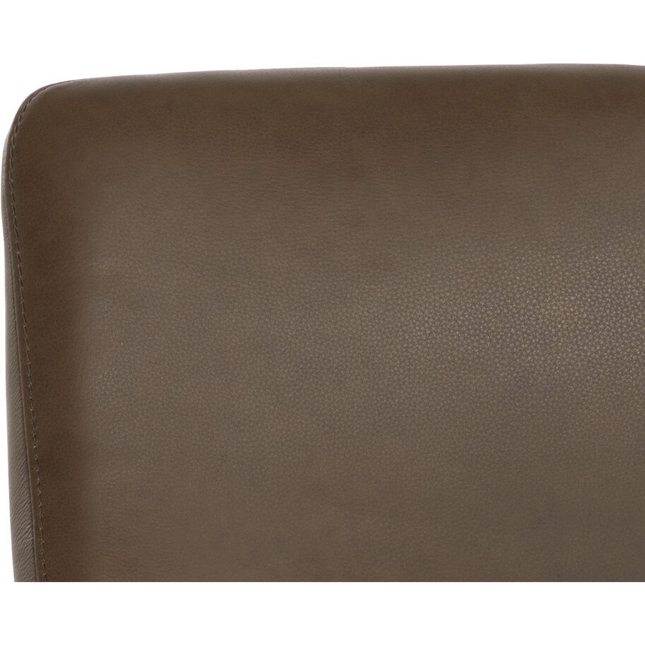 Jody Missouri Mahogany Leather Dining Chair, Set Of 2